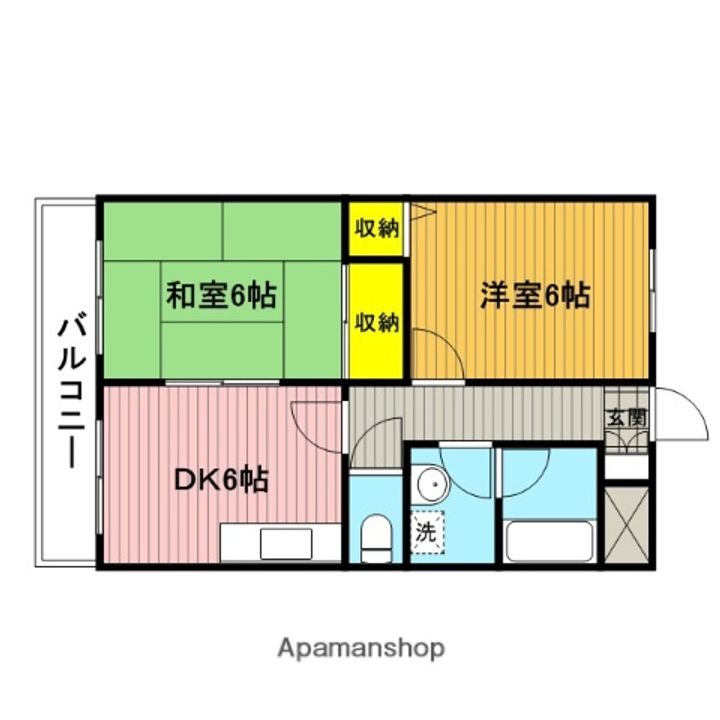 メゾンフジ301の間取り