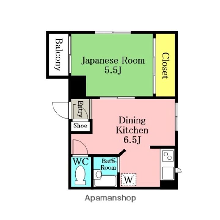 ポプラ第一ビル4ーBの間取り