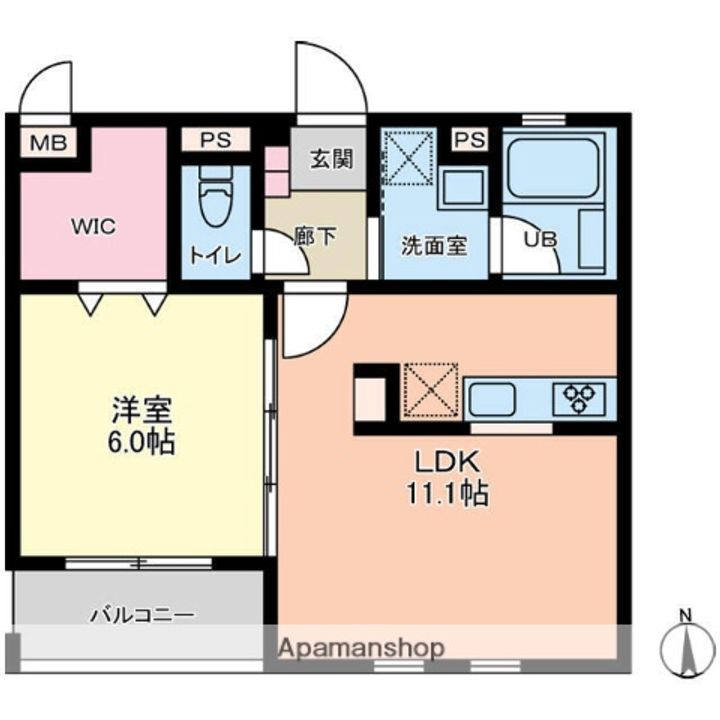 マイエス櫛引の間取り