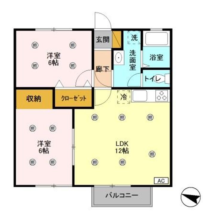 セジュールクレストの間取り