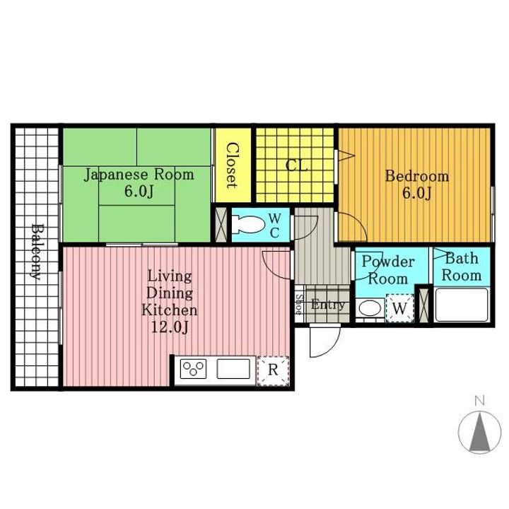 アンフェリュールHIDEの間取り