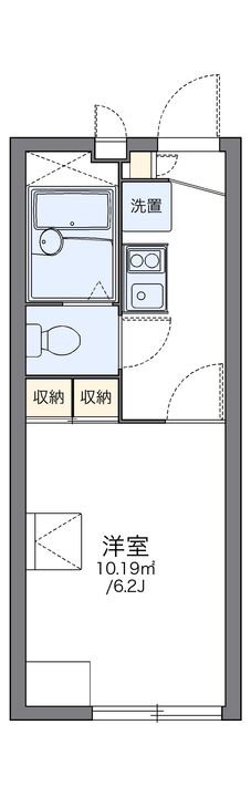 レオパレスウエスト本郷Ⅱの間取り