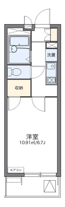 レオパレスラグレージュの間取り