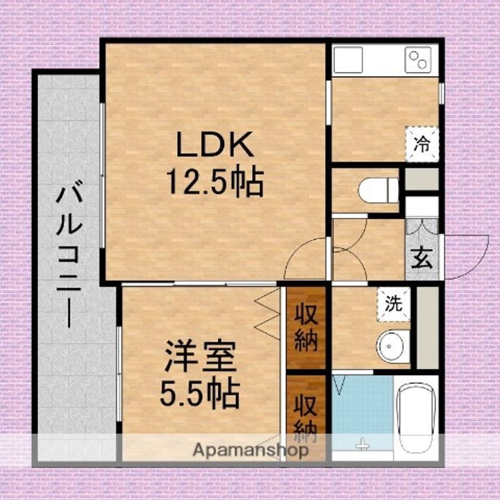アルマインエム101の間取り