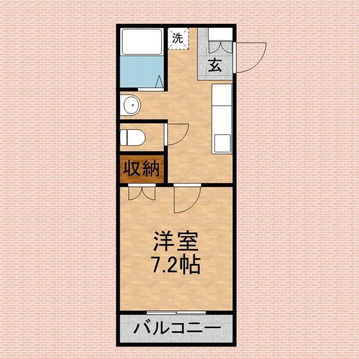 プチメゾンあさか301の間取り