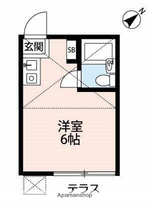 埼玉県川越市大字藤間の賃貸アパートの間取り