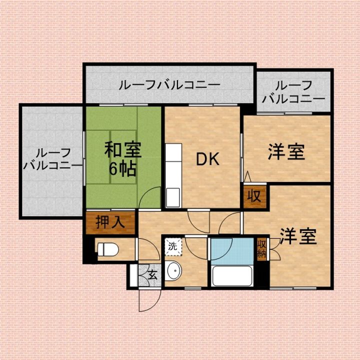 ヒルズみずほ台402の間取り