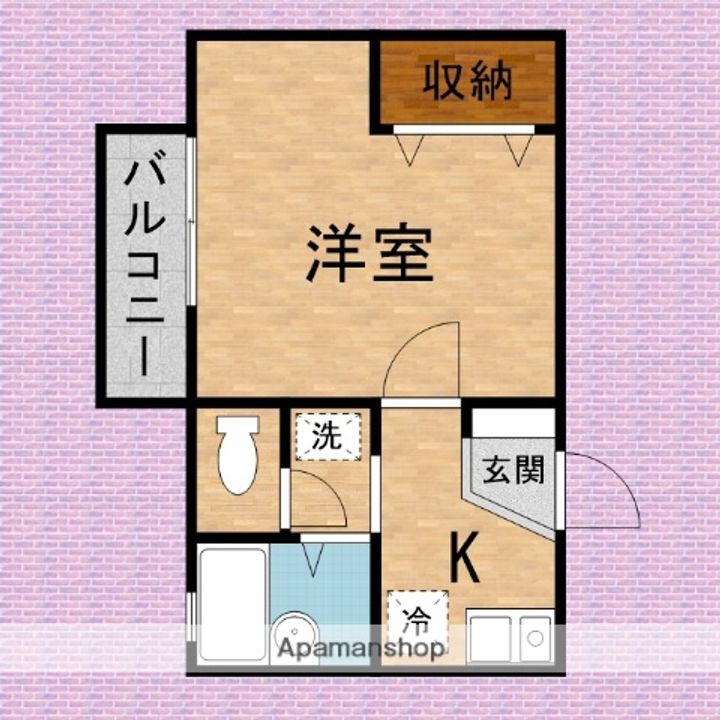 埼玉県朝霞市浜崎3丁目の賃貸アパートの間取り