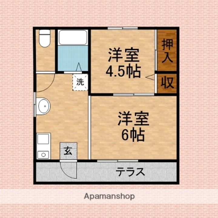 キノシタコーポの間取り