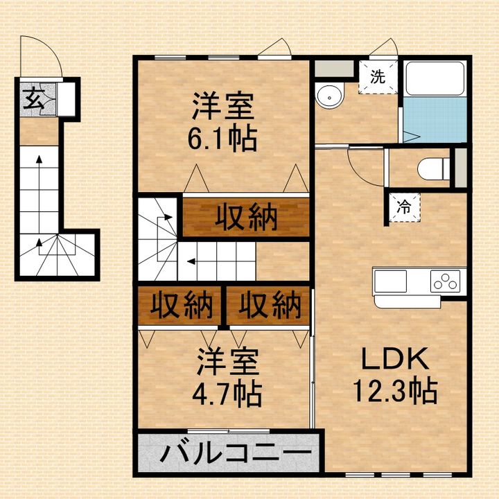 フローリッシュ・ガーデンの間取り