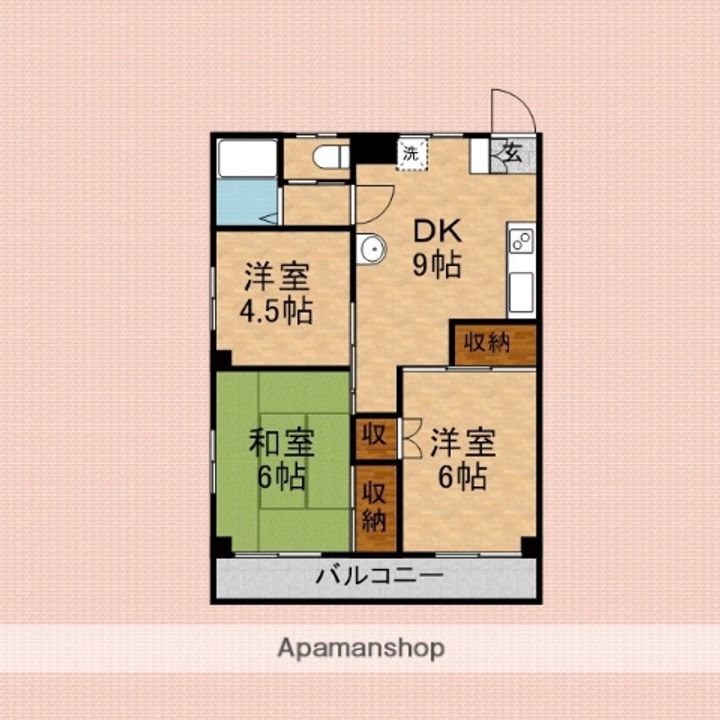 メゾンホソダAの間取り