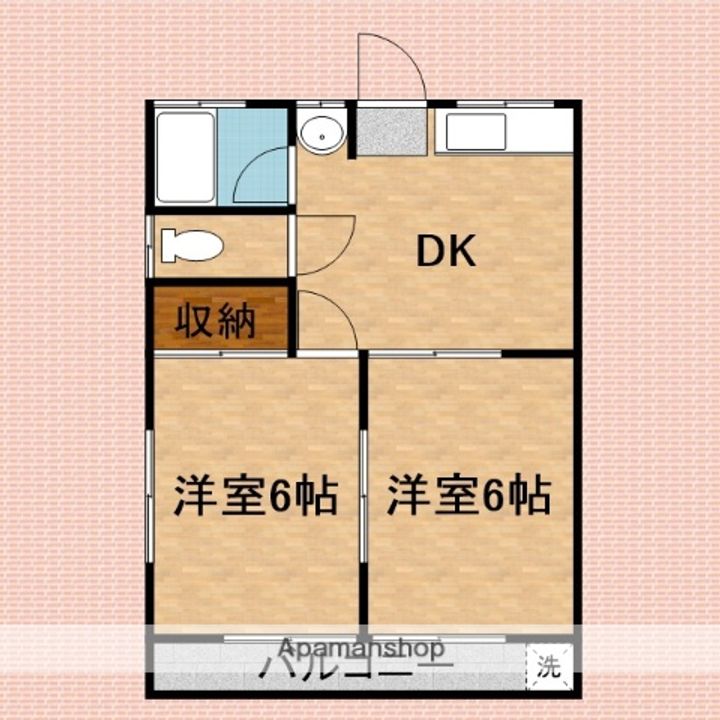 コーポ美園の間取り