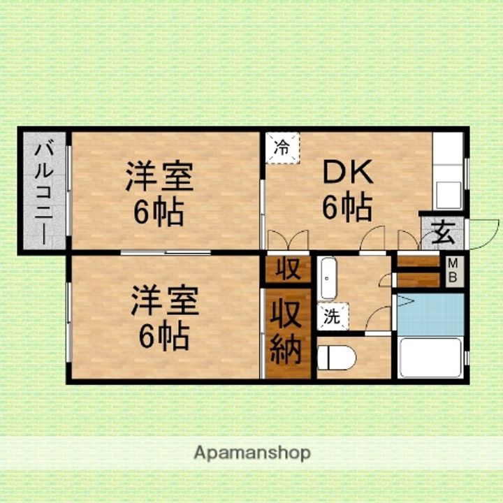 ハイツグランデール105の間取り