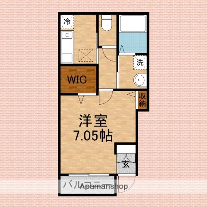 プライムガーデン鶴瀬東108の間取り