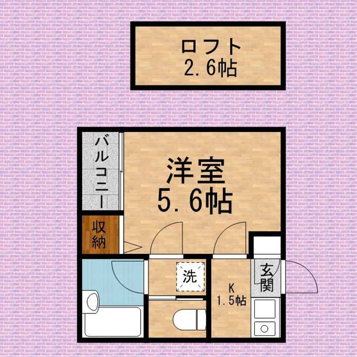 セナンハイツⅠの間取り