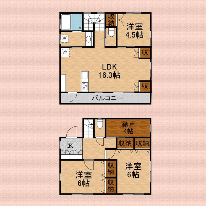 埼玉県富士見市大字水子(一戸建)の賃貸物件の間取り