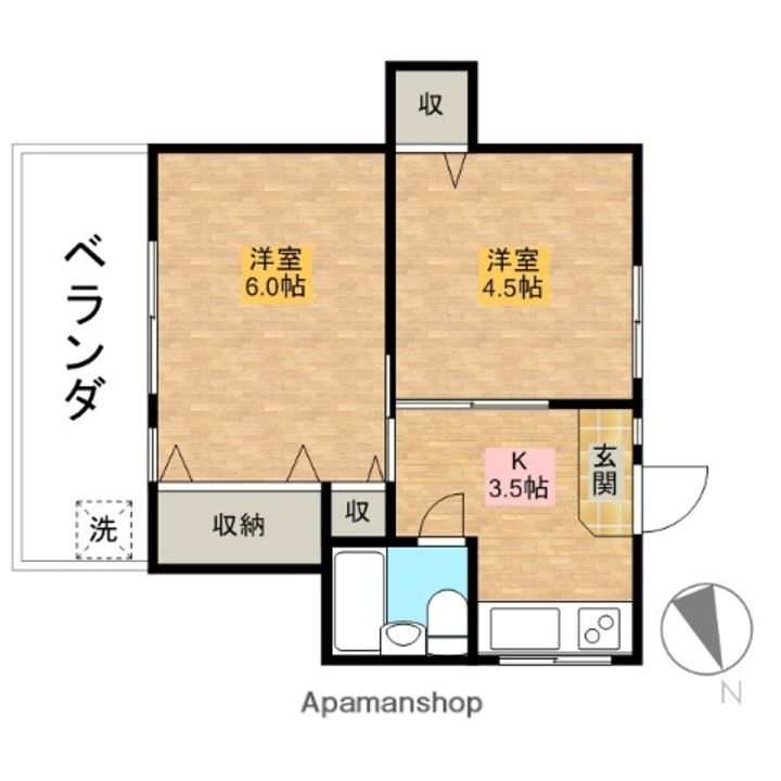 島田マンションの間取り