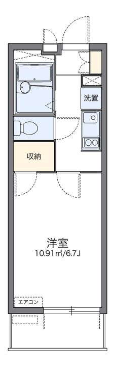 レオパレスプレーヌⅢの間取り
