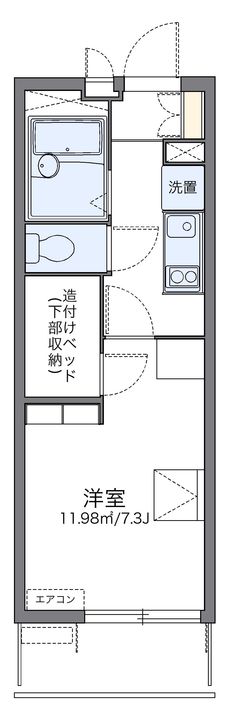 レオパレスNEEDSの間取り