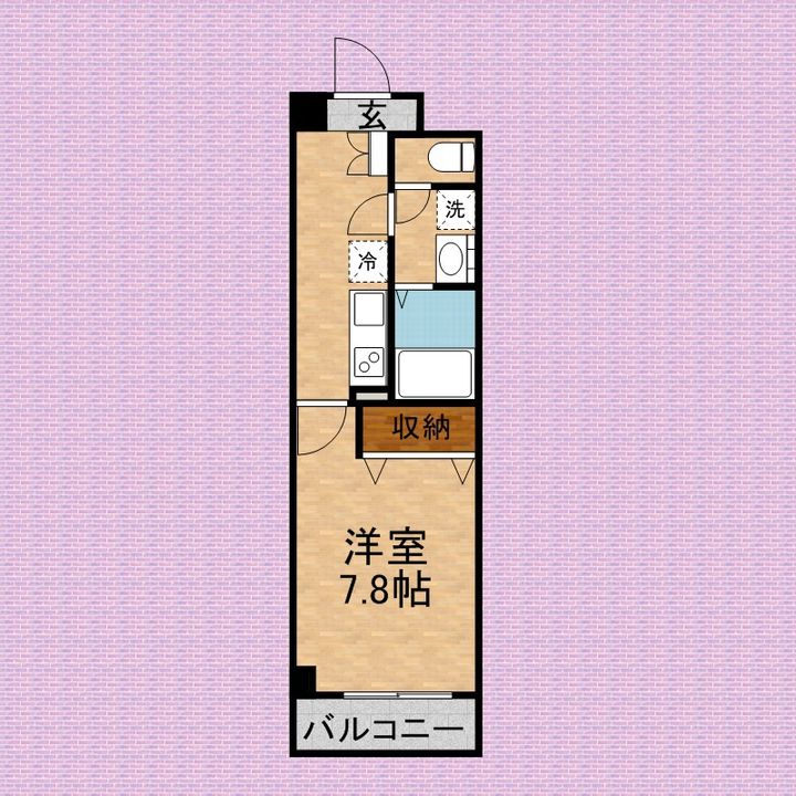 埼玉県ふじみ野市上福岡1丁目の賃貸マンションの間取り