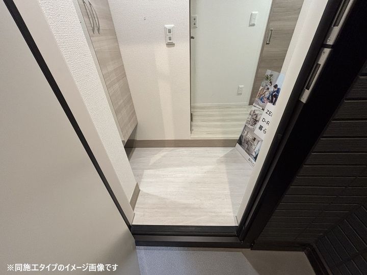 プレジールの玄関