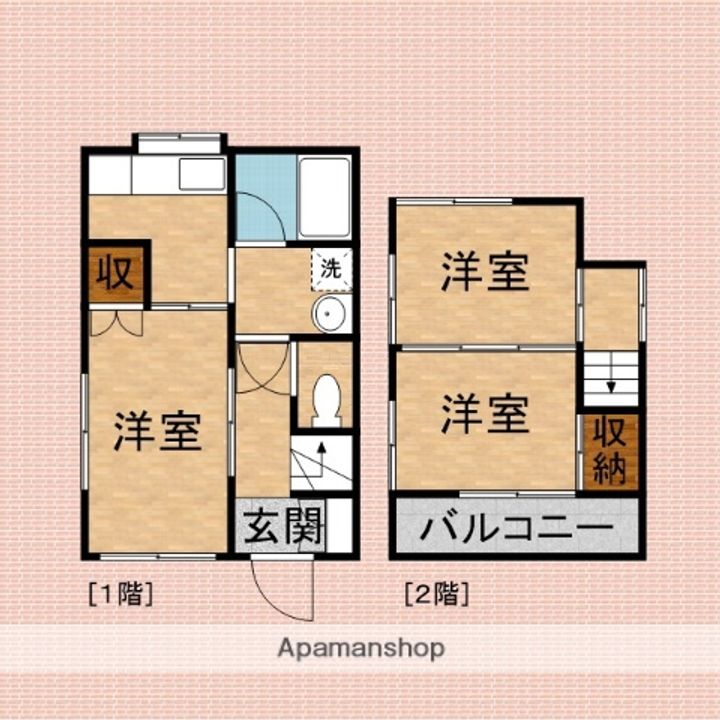 埼玉県富士見市羽沢1丁目(一戸建)の賃貸物件の間取り