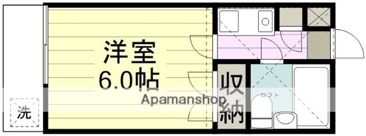 埼玉県川越市霞ケ関東4丁目の賃貸アパートの間取り