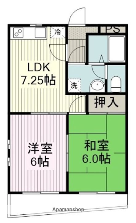 光マンション富士見野の間取り