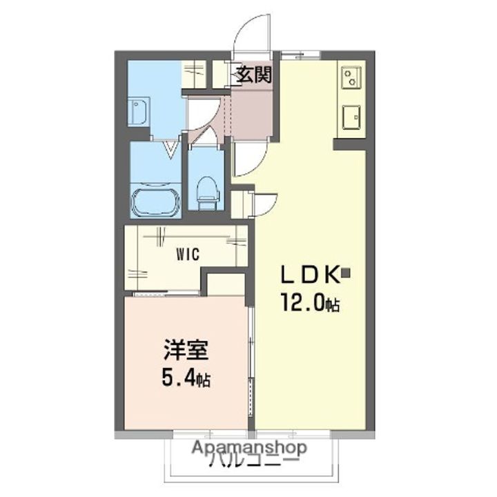 埼玉県川越市三久保町の賃貸アパートの間取り