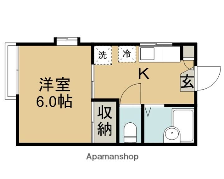 埼玉県川越市大字天沼新田の賃貸アパートの間取り