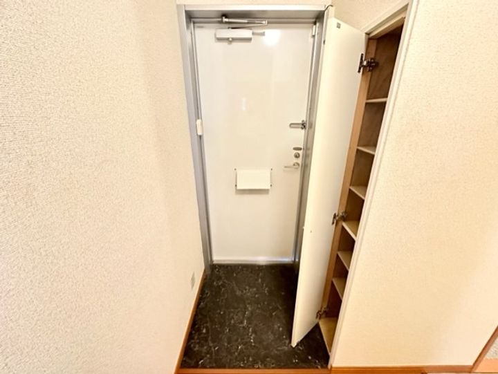 レオパレスラフィネの玄関