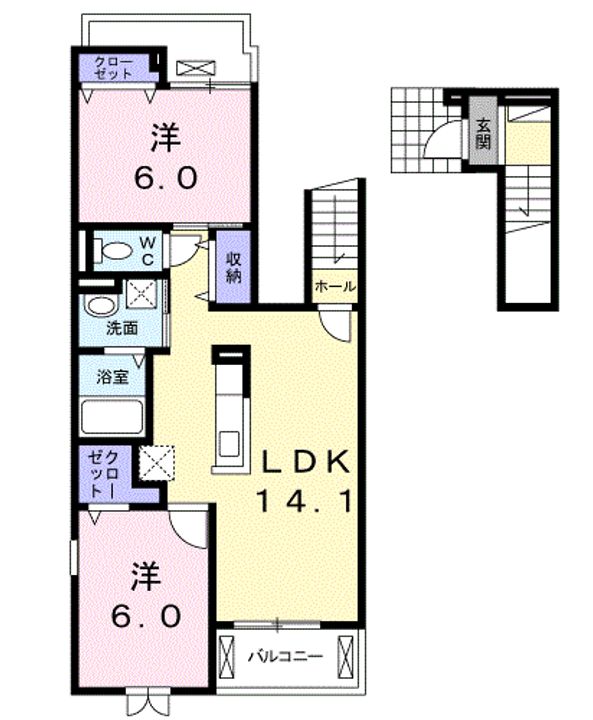 フラン・ブルームの間取り
