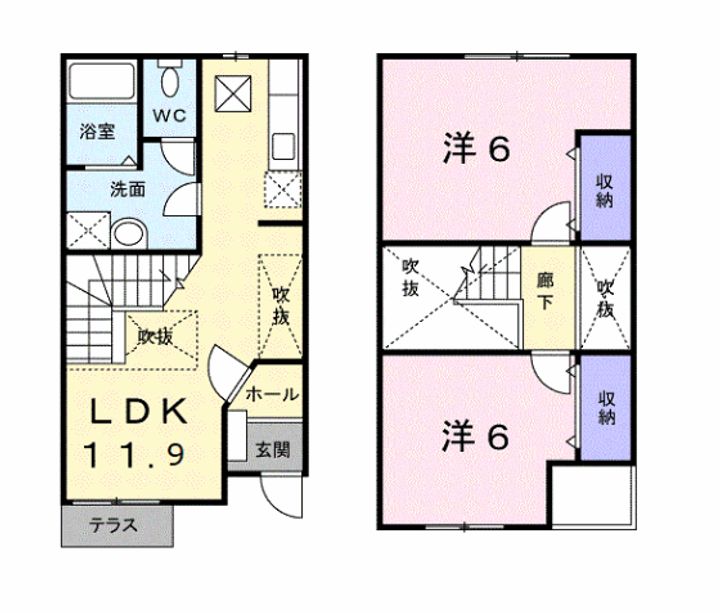 プリムヴェールの間取り