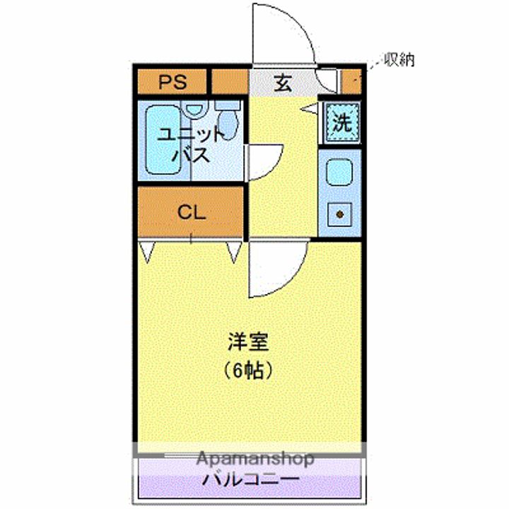 埼玉県川越市新宿町2丁目の賃貸マンションの間取り