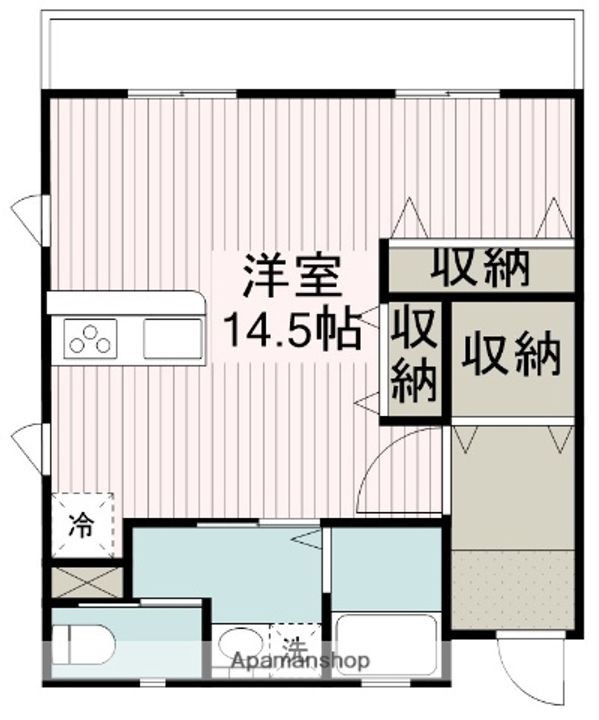 埼玉県川越市旭町1丁目の賃貸アパートの間取り