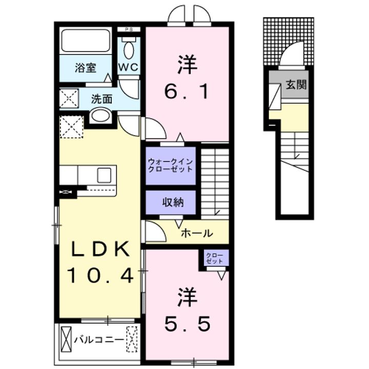 ヴィラ ミスズ Ⅱの間取り