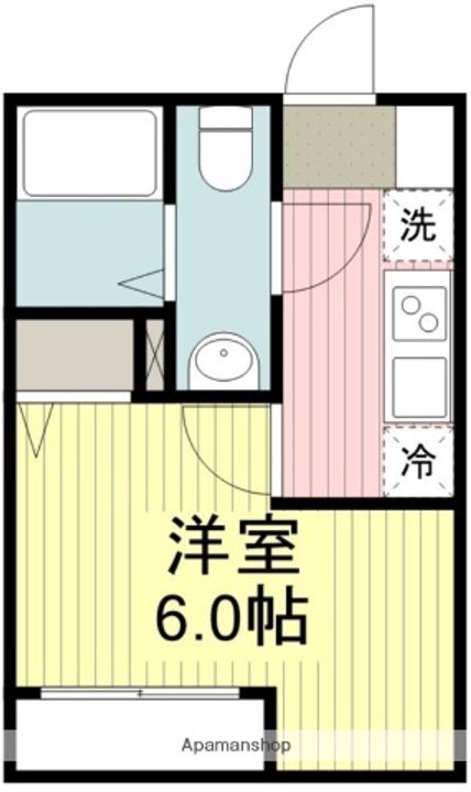 埼玉県鶴ヶ島市大字上広谷の賃貸アパートの間取り