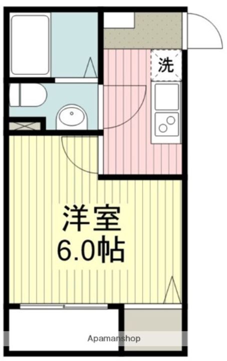 埼玉県鶴ヶ島市大字上広谷の賃貸アパートの間取り