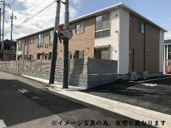 鶴ヶ島市脚折町6丁目アパートⅡ期工事の外観