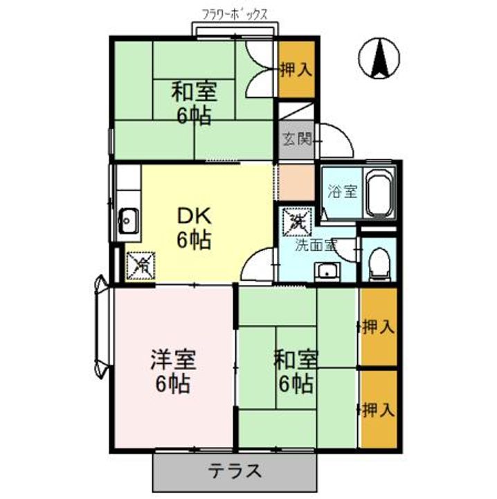 鈴木コーポ Aの間取り