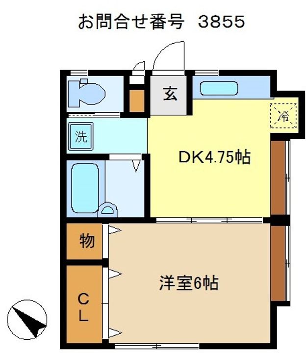 シュロス岸町の間取り
