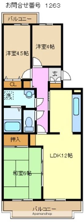 コーポレート美原の間取り