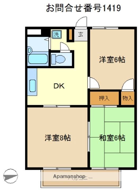 グリーンハイム岡田Cの間取り