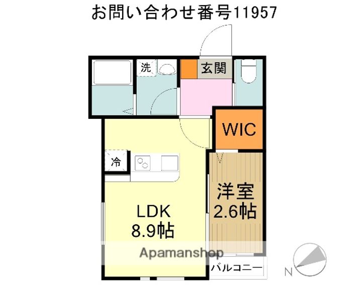KLEIS新所沢Ⅱ(クレイス)の間取り