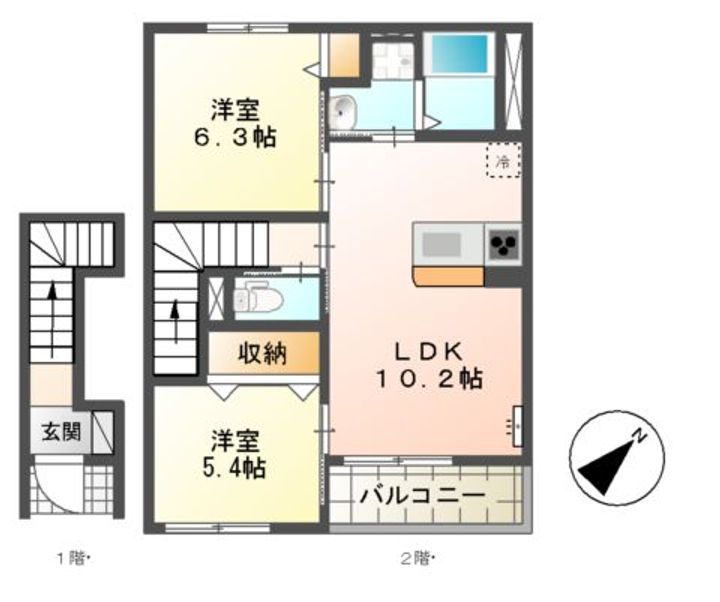 PERSIMMON(パーシモン)の間取り
