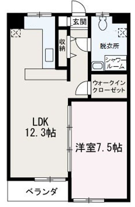 グランドール朝霞103の間取り
