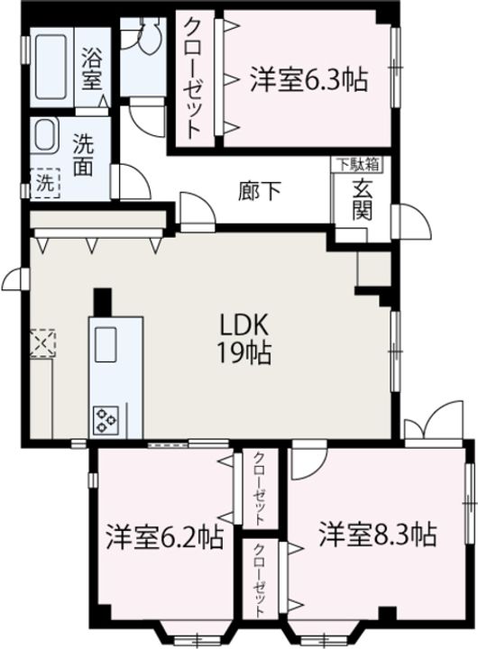 プラネット101の間取り