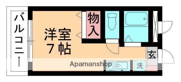 クオーレ若葉209の間取り