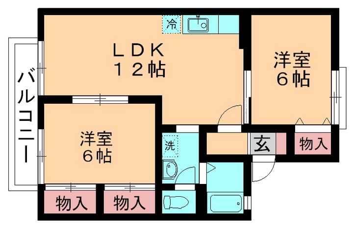 カーサみつわ台 CDの間取り
