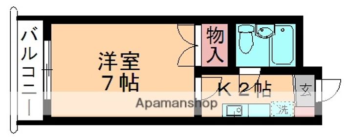 クレセントハウスA102の間取り
